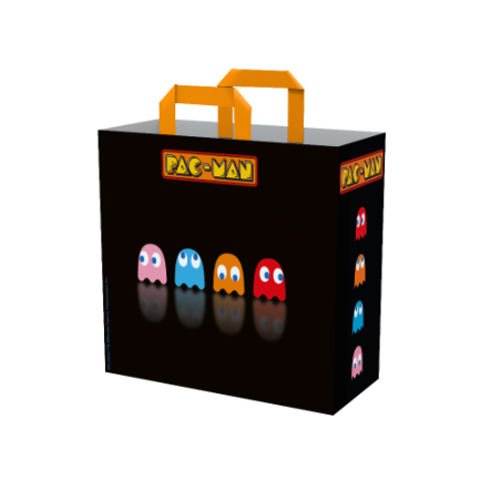18214-BOLSA DE COMPRA PAC-MAN (FANTASMAS) KONIX REDSTRING 78441120928