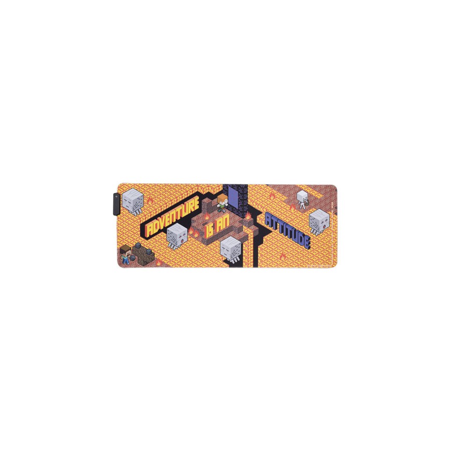 18225-ALFOMBRA DE ESCRITORIO MINECRAFT 30CM X 80CM PALADONE REDSTRING PP11395MCF