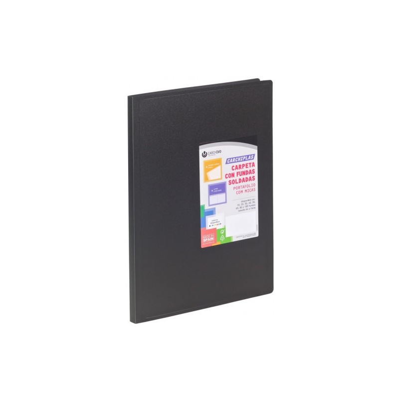 1841-CARPETA CARCHIPLAS-BOOK A4 POLIPROPILENO 20 FUNDAS SOLDADAS NEGRO CARCHIVO 50302006 1841-CARPETA CARCHIPLAS-BOOK A4 POLIPROPILENO 20 FUNDAS SOLDADAS NEGRO CARCHIVO 50302006
