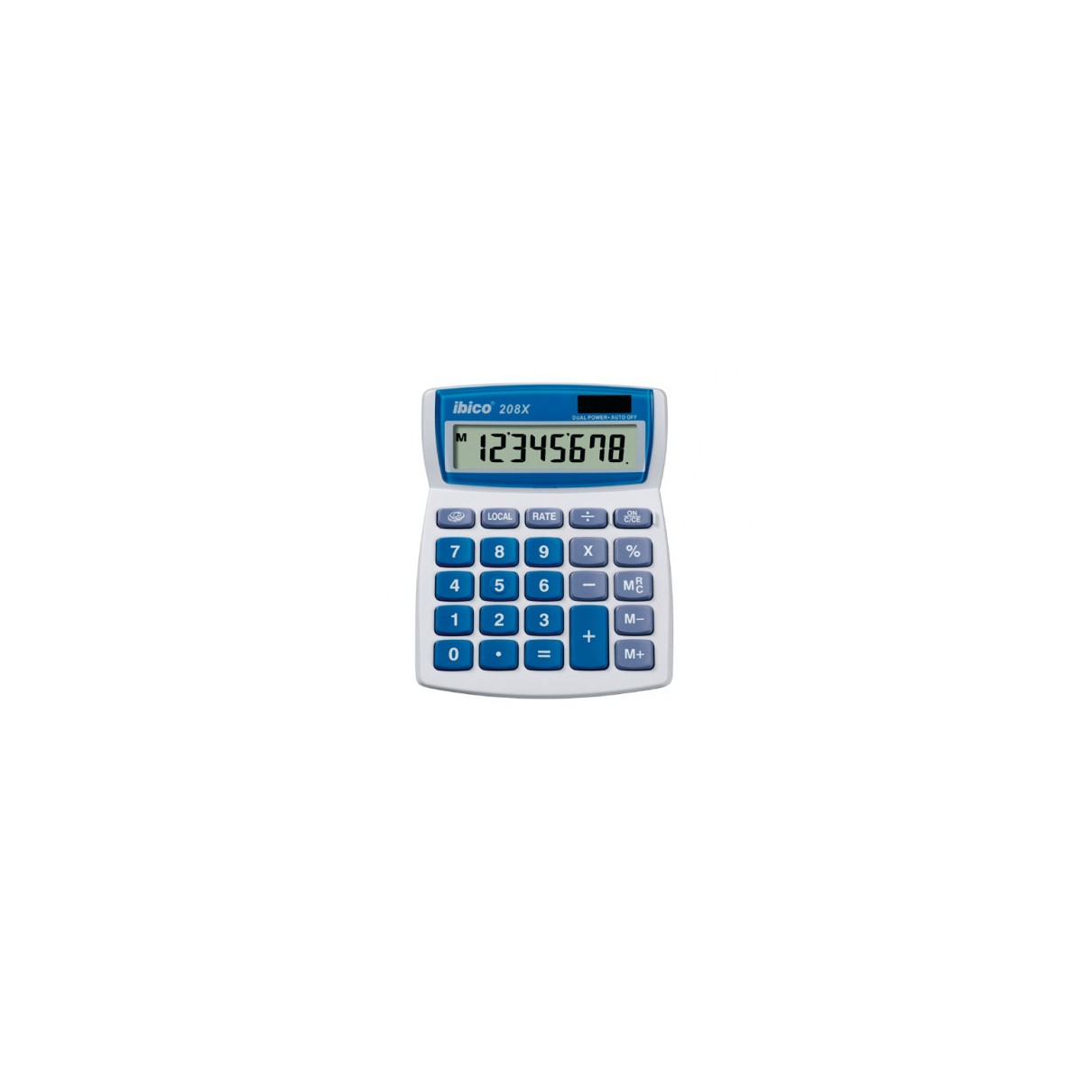 CALCULADORA DE SOBREMESA DE 8 DIGITOS MODELO 208X SOLAR PILA IBICO IB410062