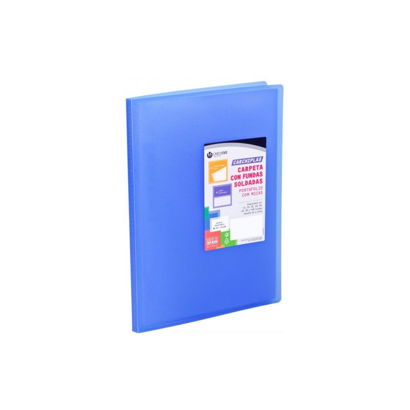 1851-CARPETA CARCHIPLAS-BOOK A4 POLIPROPILENO 50 FUNDAS SOLDADAS AZUL CARCHIVO 50305050 1851-CARPETA CARCHIPLAS-BOOK A4 POLIPROPILENO 50 FUNDAS SOLDADAS AZUL CARCHIVO 50305050