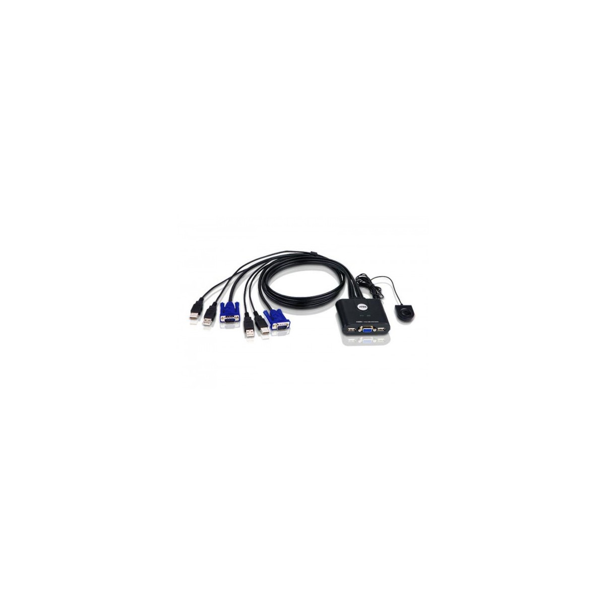 Aten CS22U interruptor KVM Negro