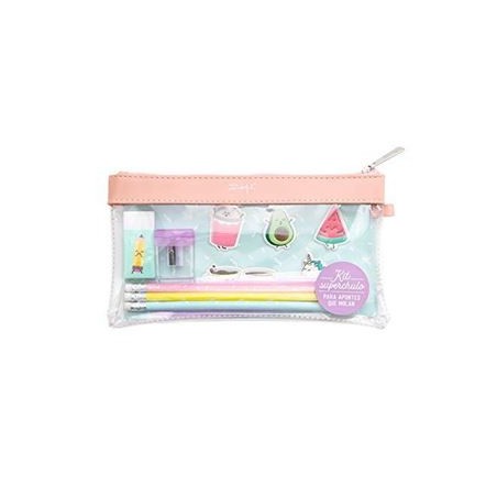 1856-KIT DE ESTUCHE TRANSPARENTE PVC "PARA APUNTES QUE MOLAN" MR.WONDERFUL WOA09499ES