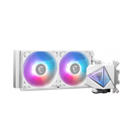 18577-SISTEMA DE REFRIGERACION LIQUIDA MSI PARA CPU MAG CORELIQUID I240 WHITE,INTEL/AMD,RADIADOR 240mm,FAN4PIN,20dBA,ARG