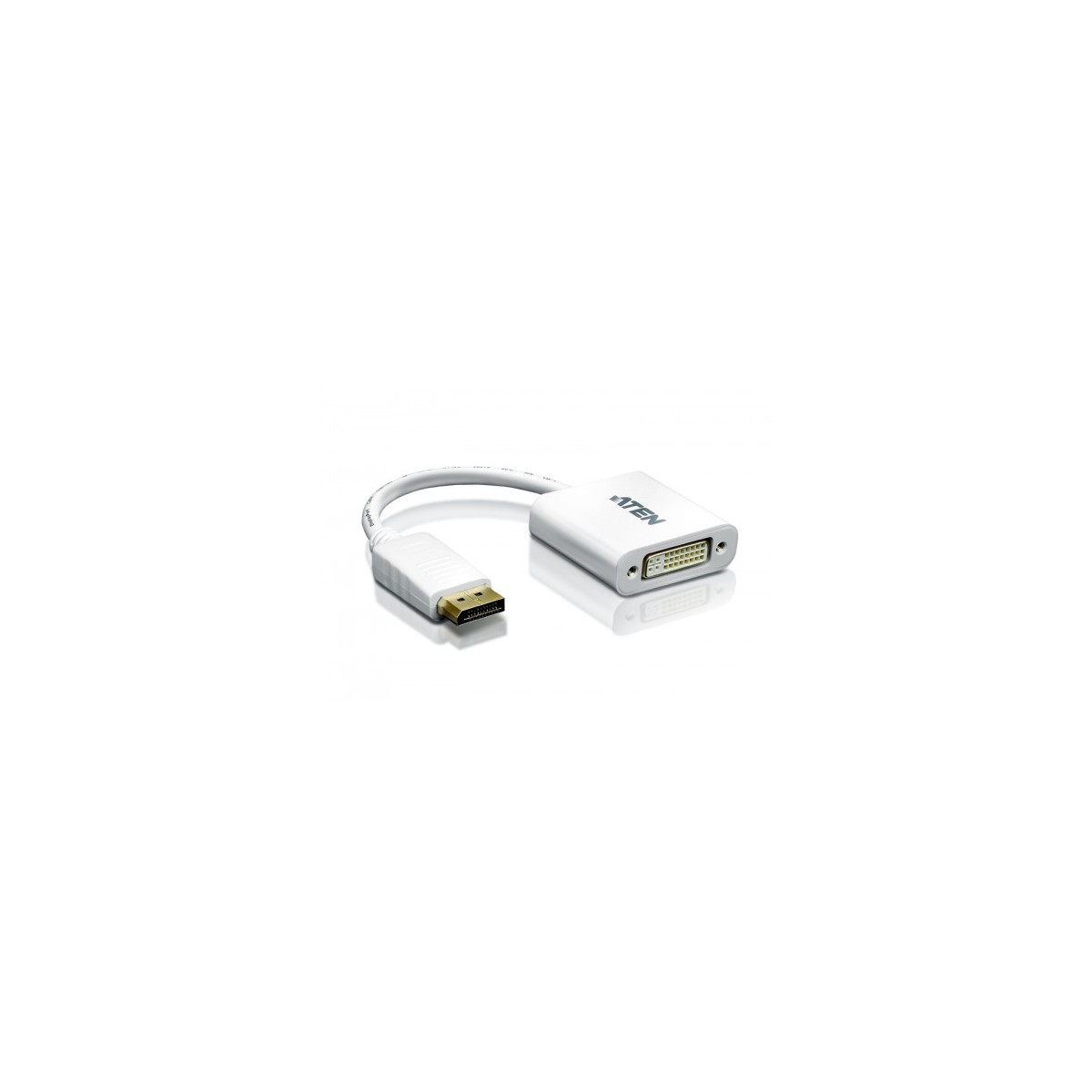 Aten DisplayPort DVI Adapter DisplayPort Male DVI I Female Blanco