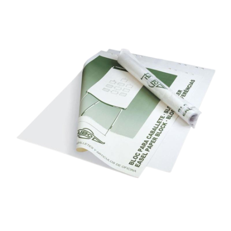 1866-FAIBO bloc papel para pizarra 25 hojas Blanco