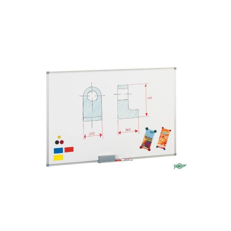1868-PIZARRA MAGNETICA BLANCA DE ACERO LACADO 60X90 CM. MARCO ALUMINIO FAIBO 840-10 1868-PIZARRA MAGNETICA BLANCA DE ACERO LACADO 60X90 CM. MARCO ALUMINIO FAIBO 840-10