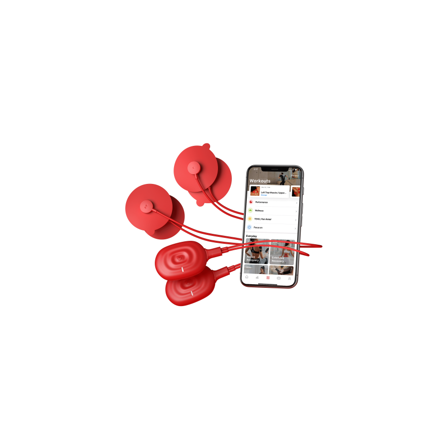 18684-Theragun PowerDot 2.0 Duo estimulador muscular electronico Unidad de electrodos Rojo 18684-Theragun PowerDot 2.0 Duo estimulador muscular electronico Unidad de electrodos Rojo