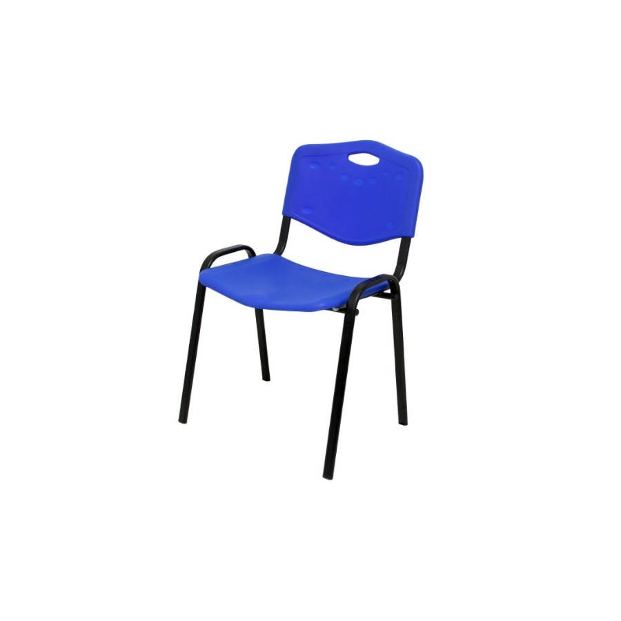 187-PACK 4 SILLAS CONFIDENTE MODELO ROBLEDO PLASTICO AZUL PIQUERAS Y CRESPO PACK426IAZ