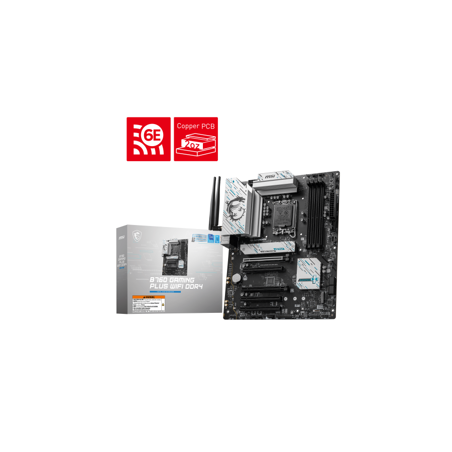 18749-PLACA MSI B760 GAMING PLUS WIFI DDR4,INTEL,1700,B760,4DDR4,192GB,HDMI+DP,4SATA+2M.2,6USB 3.2,2.5GB+WIFI6E+BT5.3,AT 18749-PLACA MSI B760 GAMING PLUS WIFI DDR4,INTEL,1700,B760,4DDR4,192GB,HDMI+DP,4SATA+2M.2,6USB 3.2,2.5GB+WIFI6E+BT5.3,AT