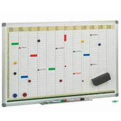 1876-PLANING ANUAL MAGNETICO CON MARCO DE ALUMINIO 60X90 CM. FAIBO PLA