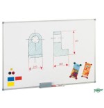 1892-PIZARRA MAGNETICA BLANCA DE ACERO LACADO 90X120 CM. MARCO ALUMINIO FAIBO 840-11T