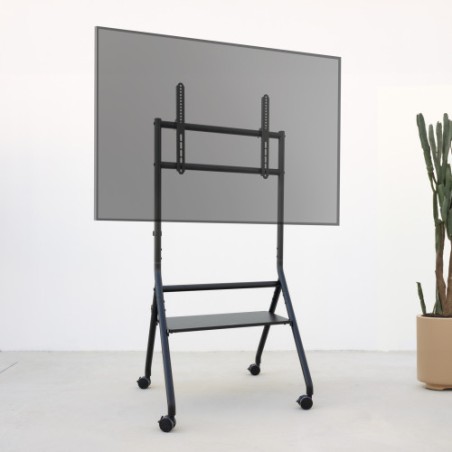 18932-TooQ iDREAMS Soporte de Suelo con Ruedas para Pantalla 37"-86", Negro