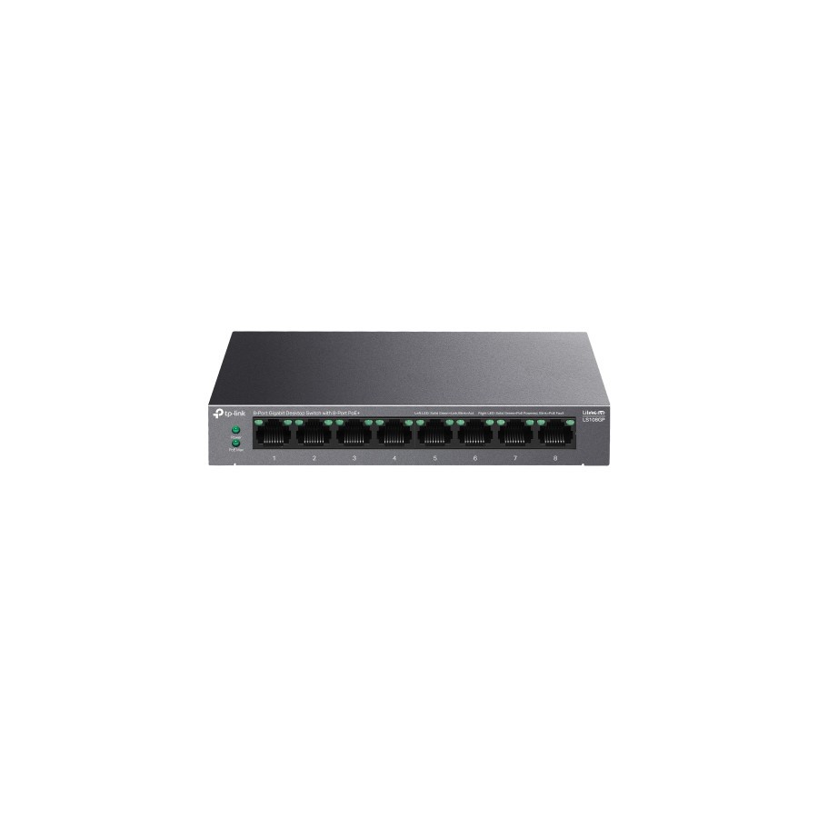 18950-TP-Link LiteWave LS108GP switch No administrado Gigabit Ethernet (10/100/1000) Energia sobre Ethernet (PoE) Negro 18950-TP-Link LiteWave LS108GP switch No administrado Gigabit Ethernet (10/100/1000) Energia sobre Ethernet (PoE) Negro