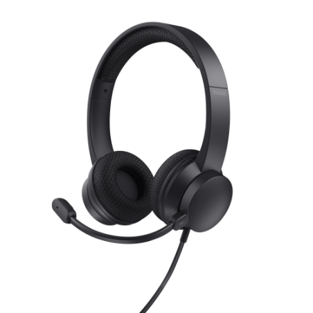 18981-Trust Ayda Auriculares Alambrico Diadema Llamadas/Musica USB tipo A Negro