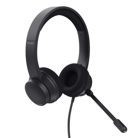 18982-Trust Ayda Auriculares Alambrico Diadema Llamadas/Musica USB tipo A Negro