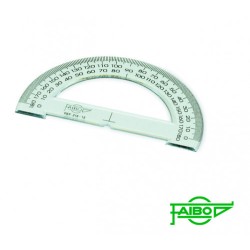 1902-SEMICIRCULO TRANSPARENTE EN PLASTICO INYECTADO GRADUADO Y BISELADO 15 CM. FAIBO 216