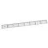 1903-REGLA PLANA TRANSPARENTE EN PLASTICO INYECTADO GRADUADO Y BISELADO 40 CM. FAIBO 41140
