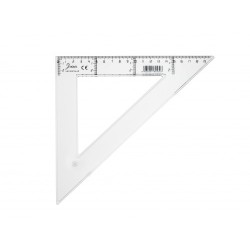 1904-ESCUADRA TRANSPARENTE EN PLASTICO INYECTADO GRADUADO Y BISELADO 30 CM. FAIBO 41230