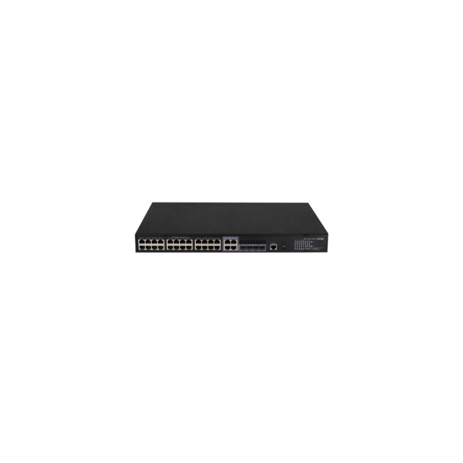 19040-H3C S5130S-28S-PWR-EI L2 Ethernet Switch with 24*10/100/1000BASE-T PoE+ Ports(AC 185W) and 4*1G/10G BASE-X SFP Plu 19040-H3C S5130S-28S-PWR-EI L2 Ethernet Switch with 24*10/100/1000BASE-T PoE+ Ports(AC 185W) and 4*1G/10G BASE-X SFP Plu
