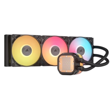 19061-Corsair iCUE LINK TITAN 360 RX LCD Procesador Refrigerador de aire 12 cm Negro 1 pieza(s)