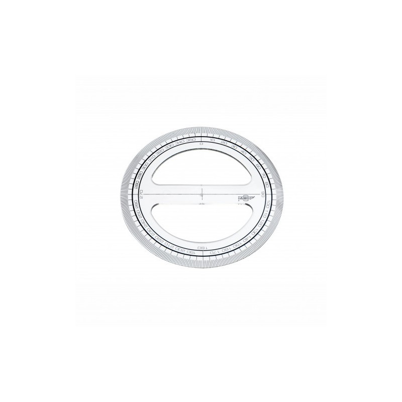 1910-CIRCULO TRANSPARENTE EN PLASTICO INYECTADO GRADUADO Y BISELADO 12 CM. FAIBO 220 1910-CIRCULO TRANSPARENTE EN PLASTICO INYECTADO GRADUADO Y BISELADO 12 CM. FAIBO 220