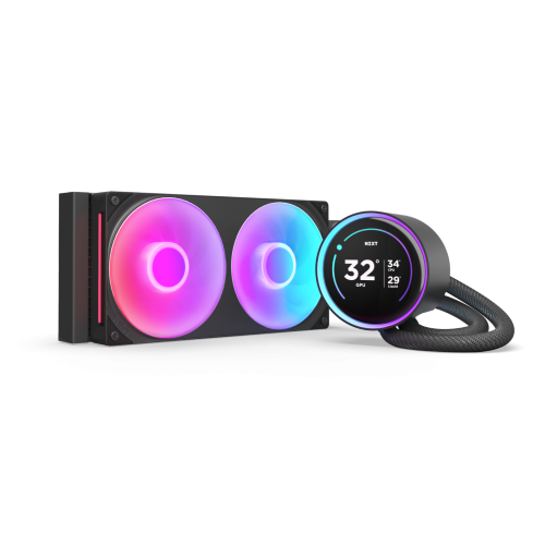 19117-NZXT Kraken Elite 240 RGB Procesador Sistema de refrigeracion liquida todo en uno 12 cm Negro 1 pieza(s)