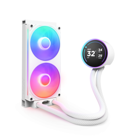19120-NZXT Kraken Elite 240 RGB Procesador Sistema de refrigeracion liquida todo en uno 12 cm Blanco 1 pieza(s)