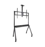 19195-TOOQ SOPORTE SUELO RUEDAS "iSTAR" FS20208M-B, PARA  PANTALLAS 55-100", NEGRO.