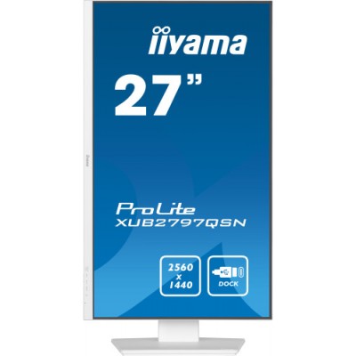 iiyama G MASTER XUB2797QSN W2 pantalla para PC 686 cm 27 2560 x 1440 Pixeles 4K Ultra HD LED Blanco