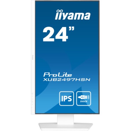 19236-iiyama ProLite XUB2497HSN-W2 pantalla para PC 60,5 cm (23.8") 1920 x 1080 Pixeles Full HD LED Blanco