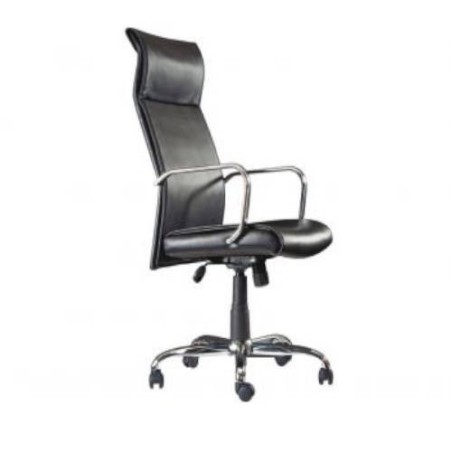 194-SILLON DIRECCION MODELO CARCELEN PIEL NEGRO PIQUERAS Y CRESPO 260SPNE