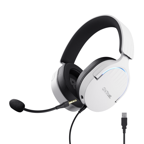 19412-Trust GXT 490 FAYZO Auriculares Alambrico Diadema Motocicleta USB tipo A Negro, Blanco