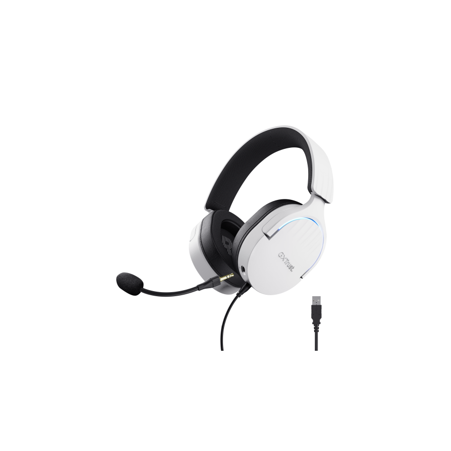 19412-Trust GXT 490 FAYZO Auriculares Alambrico Diadema Motocicleta USB tipo A Negro, Blanco 19412-Trust GXT 490 FAYZO Auriculares Alambrico Diadema Motocicleta USB tipo A Negro, Blanco