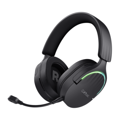 19415-Trust GXT 491 Fayzo Auriculares Inalambrico y alambrico Diadema Juego USB Tipo C Bluetooth Negro