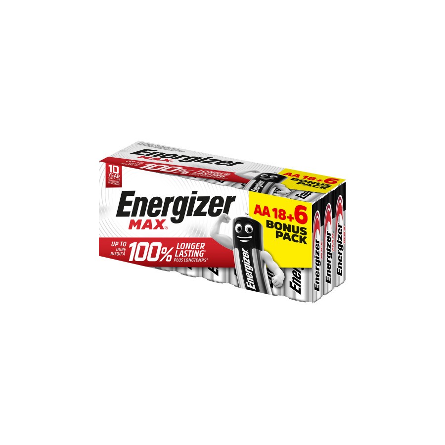 1947-CAJA 18+6 PILAS ALKALINAS POWER TIPO LR6 (AA) ENERGIZER E303513102 1947-CAJA 18+6 PILAS ALKALINAS POWER TIPO LR6 (AA) ENERGIZER E303513102