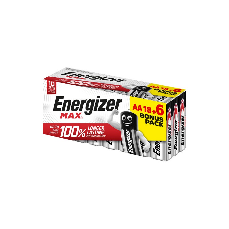 1947-CAJA 18+6 PILAS ALKALINAS POWER TIPO LR6 (AA) ENERGIZER E303513102 1947-CAJA 18+6 PILAS ALKALINAS POWER TIPO LR6 (AA) ENERGIZER E303513102