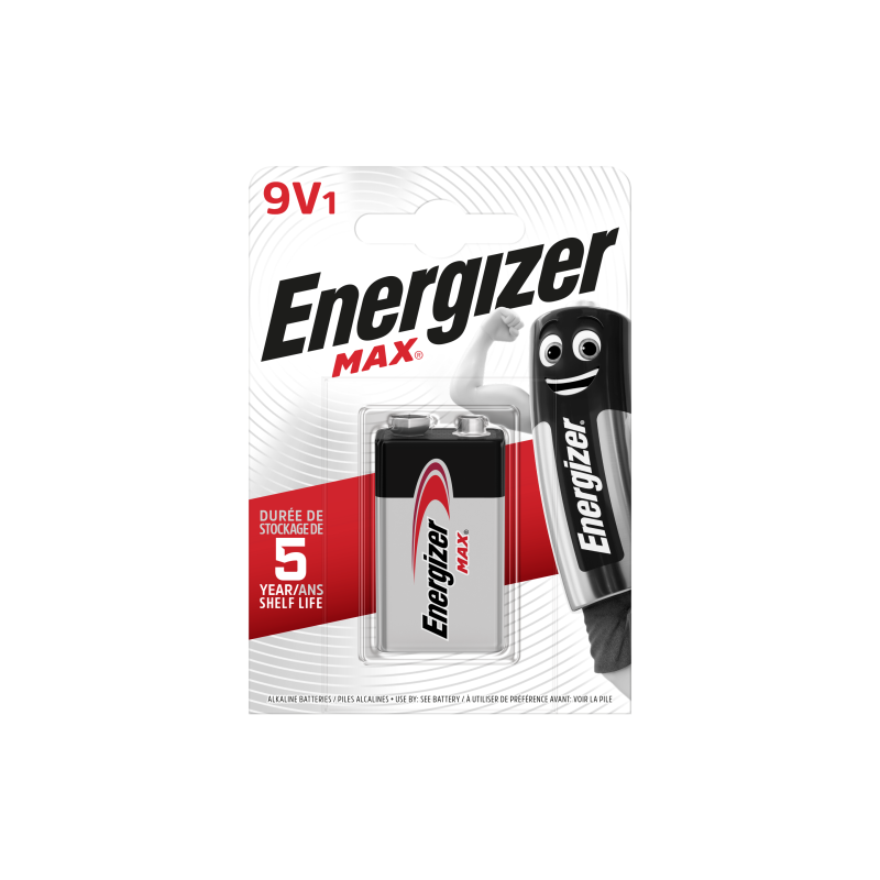 1953-Energizer Max - 9V Bateria de un solo uso Alcalino 1953-Energizer Max - 9V Bateria de un solo uso Alcalino