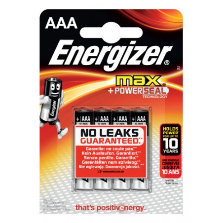 1955-BLISTER 4 PILAS MAX TIPO LR03 (AAA) ENERGIZER E301532000