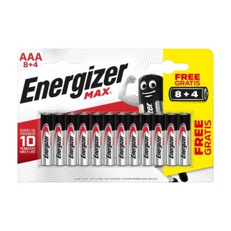 1959-BLISTER 8 + 4 PILAS MAX TIPO LR03 (AAA) ENERGIZER E301531207