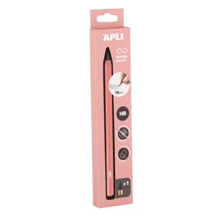 19705-LAPIZ INFINITO HB CUERPO COLOR ROSA APLI 19803