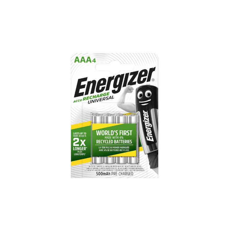 1972-BLISTER 4 PILAS RECARGABLES UNIVERSAL POTENCIA 500 MAH TIPO HR03 ENERGIZER E301375701 1972-BLISTER 4 PILAS RECARGABLES UNIVERSAL POTENCIA 500 MAH TIPO HR03 ENERGIZER E301375701