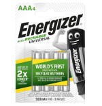 1972-BLISTER 4 PILAS RECARGABLES UNIVERSAL POTENCIA 500 MAH TIPO HR03 ENERGIZER E301375701