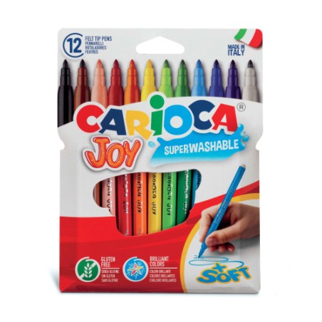 19735-ESTUCHE 12 ROTULADORES JOY BOLSA CARTON CARIOCA 40531