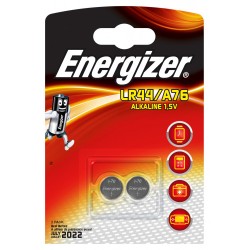 1977-BLISTER 2 PILAS DE BOTON MODELO A76/LR44 ENERGIZER 639317