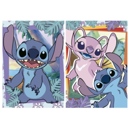 19773-CAJA PUZZLE 2X500 STITCH EDUCA BORRAS 19732