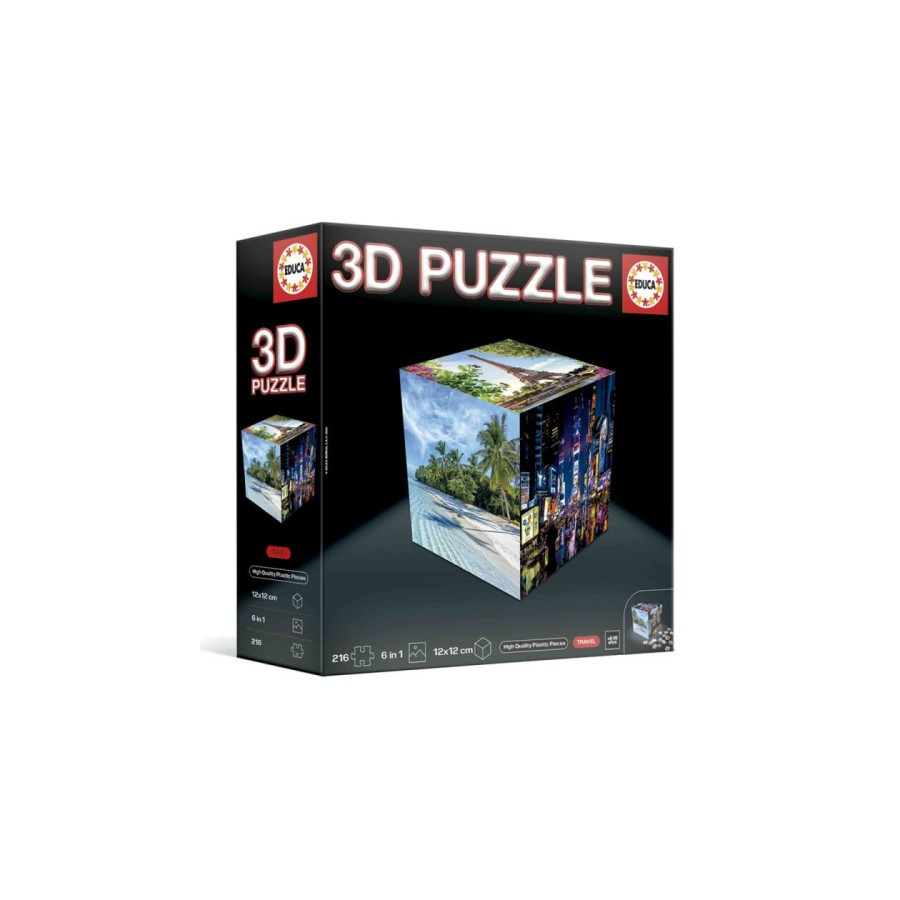 19792-PUZZLE CUBO 3D VIAJES EDUCA BORRAS 20124 19792-PUZZLE CUBO 3D VIAJES EDUCA BORRAS 20124