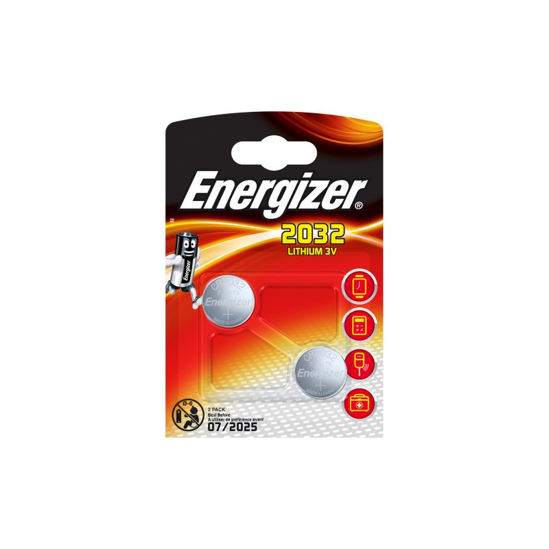 1980-BLISTER 2 PILAS DE BOTON MODELO CR 2032 ENERGIZER E301021401 1980-BLISTER 2 PILAS DE BOTON MODELO CR 2032 ENERGIZER E301021401