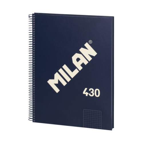 19838-LIBRETA CON ESPIRAL, PAPEL CUADRICULADO, 80 HOJAS A4, SERIE 1918, AZUL MILAN 57143E80B