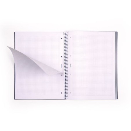 19839-LIBRETA CON ESPIRAL, PAPEL CUADRICULADO, 80 HOJAS A4, SERIE 1918, AZUL MILAN 57143E80B